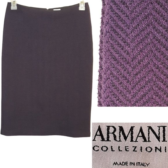 Armani Collezioni Dresses & Skirts - Zigzag textured skirt